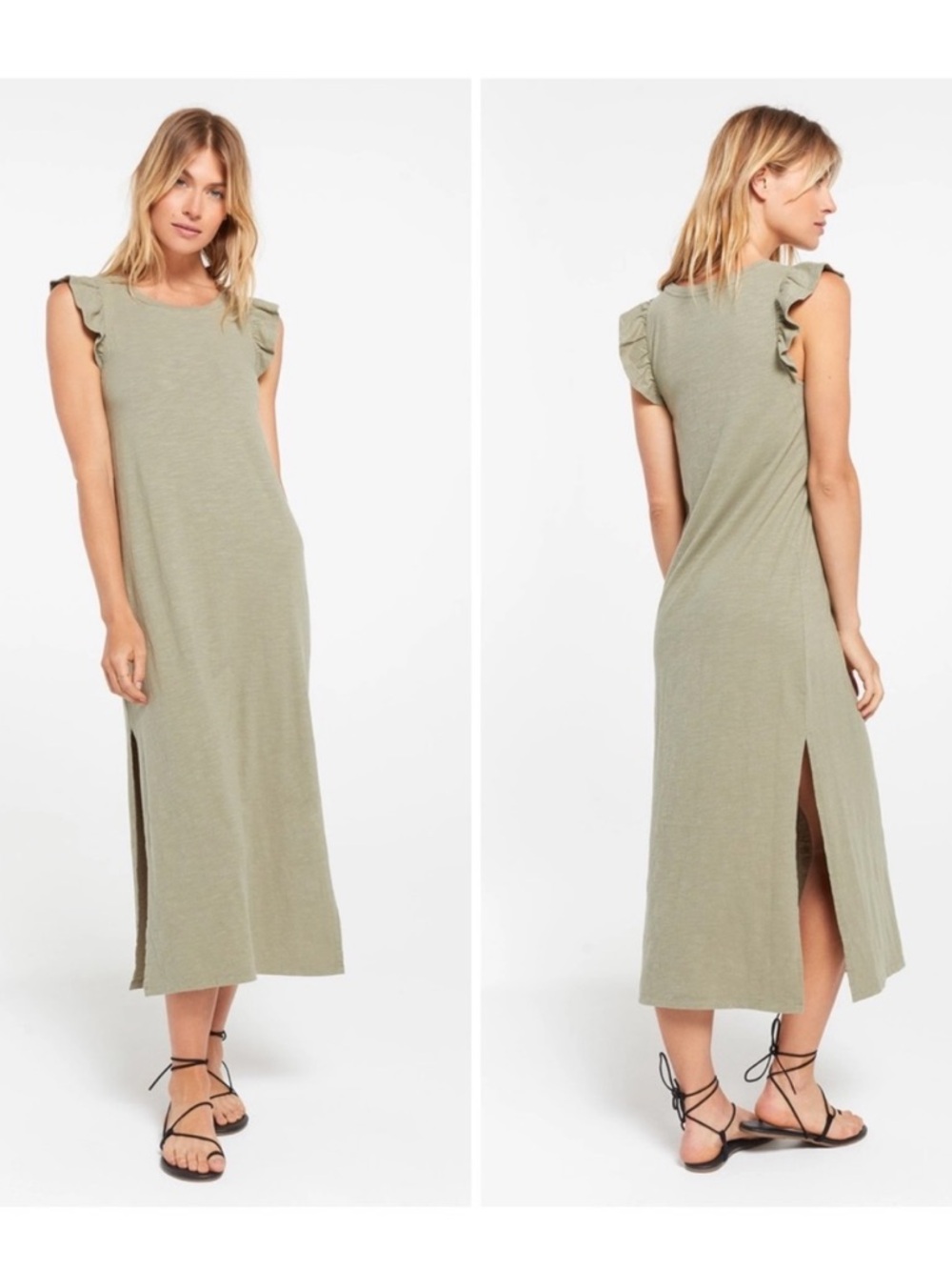 Z Supply Blakely Slub Ruffle Dress